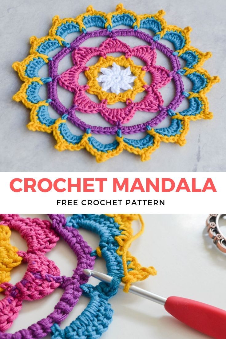 Stunning Crochet Mandala Free Pattern Stunning Crochet Mandala Free Pattern