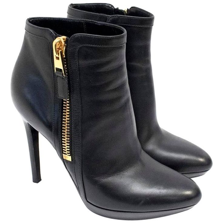 Tom Ford Black Ankle Boots For Sale at 1stdibs | Boots, Black ankle