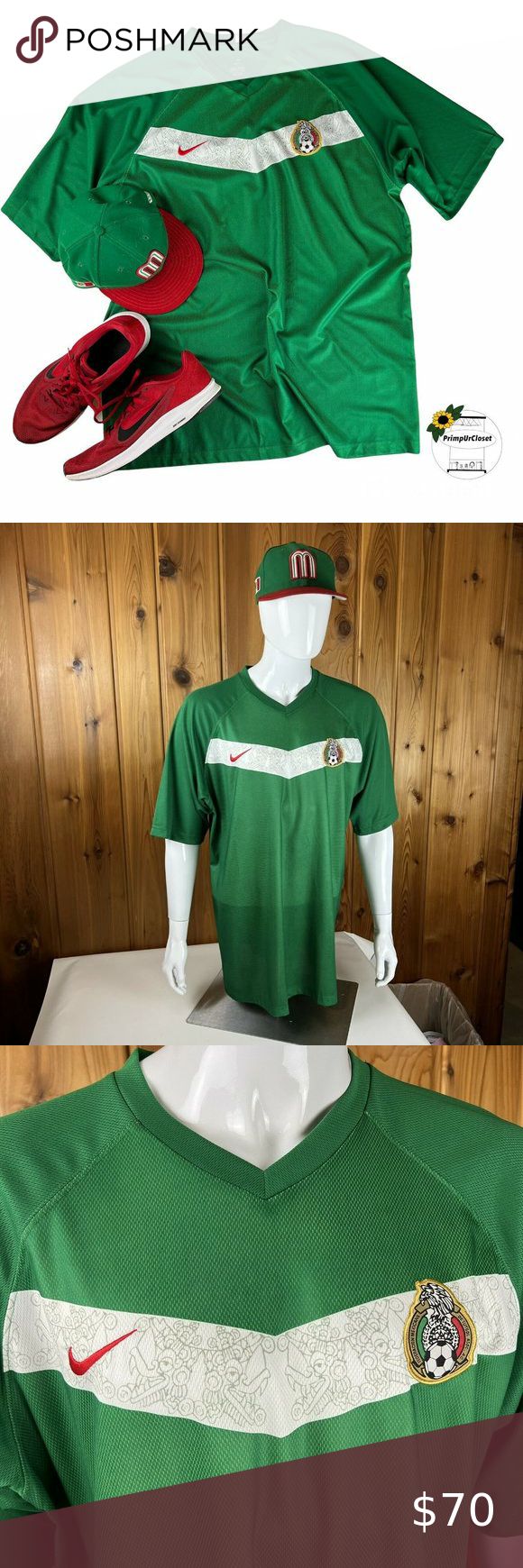 VTG Nike Soccer Jersey Mexico National Team 2XL Federación Mexicana de