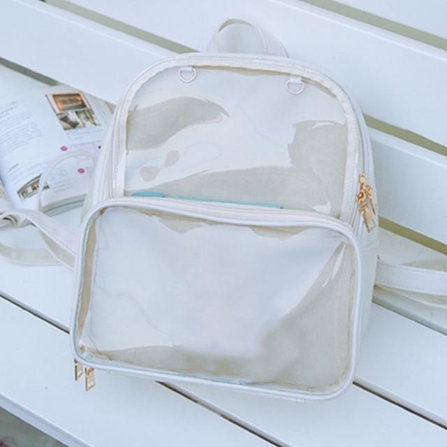 Lolita Women Clear Transparent Backpack School Shoulder Bag Satchel Summer New Lolita Women Clear Transparent Backpack School Shoulder Bag Satchel Summer New