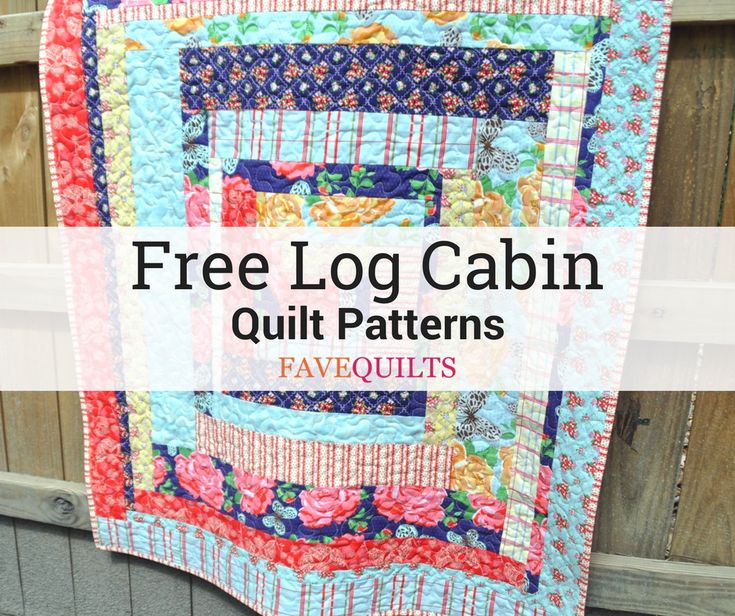 log cabin quilt pattern free