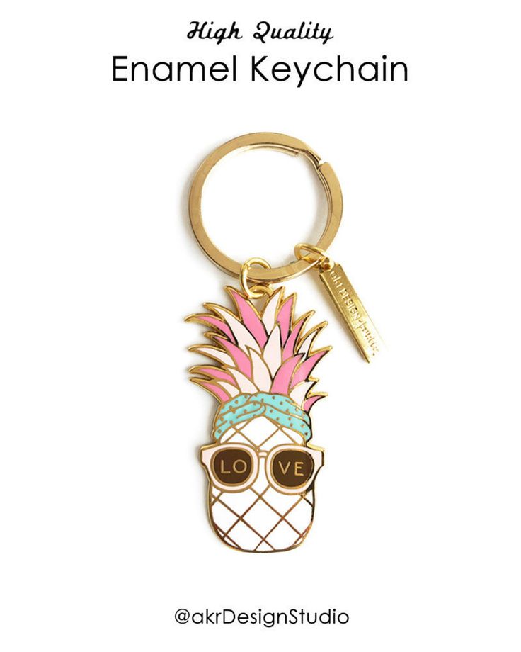 Pineapple Keychain / Pineapple Gifts / Cute Keychain