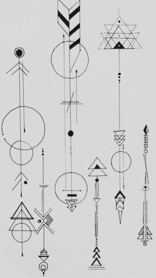 Tätowierung • Geometrisch & Pfeil • Entworfen von Dr. Woo - Deko İdeen - ...
