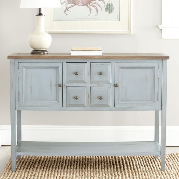Safavieh Brighton French Blue Finish Storage Sideboard Furnitures Safavieh Brighton French Blue Finish Storage Sideboard Furnitures Buffet Home Collections
