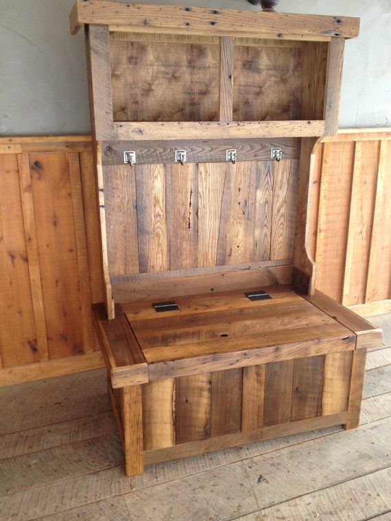 Custom Listing Reclaimed Chestnut Hall Tree Sideboard Table Custom Listing Reclaimed Chestnut Hall Tree Sideboard Table Pinterest Pallet Furniture And
