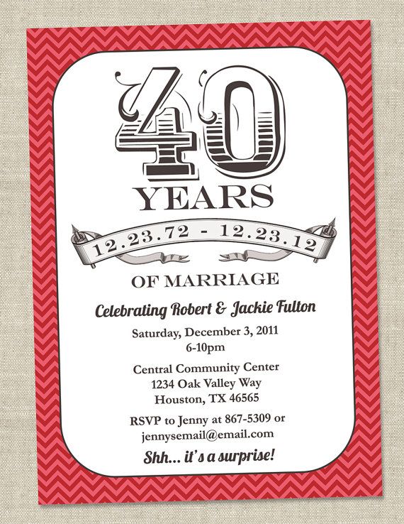 40th anniversary invitations templates arts arts anniversary party invitations templates free