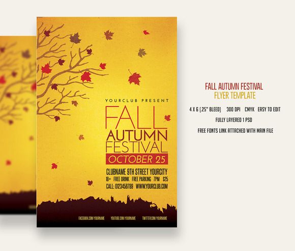 fall flyer design