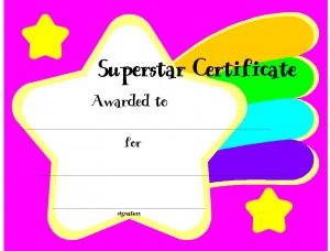 free printable award template