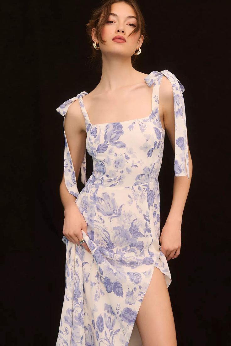 【Reformation】Twilight ビスコースミディドレス Reformation Twilight Dress