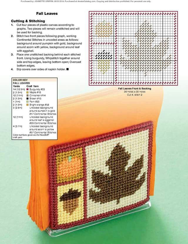 Seasonal Napkin Holder 3 4 Everyday HolidaysPlastic Canvas