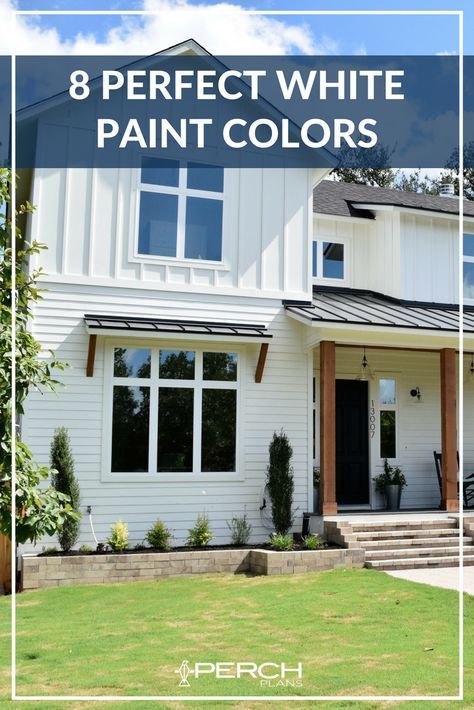 We Ve Rounded Up The Best White Exterior Paint Colors For Any Modern We Ve Rounded Up The Best White Exterior Paint Colors For Any Modern Farmhouse