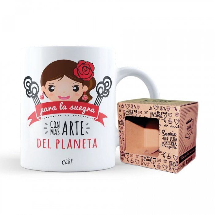Taza cerámica desayuno regalo original cumpleaños suegra Gracias suegra Que Regalarle A Mi Suegro Por Su Cumpleaños