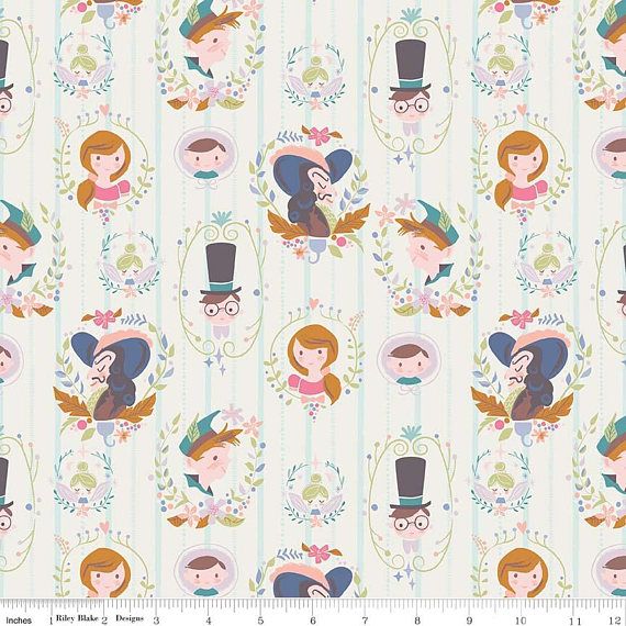 Neverland - Half Metre//Metre Riley Blake Periwinkle - 100/% Cotton Fabric