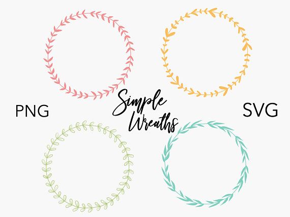 Download SIMPLE FLORAL WREATHS hand-drawn wreaths doodle clipart | Etsy | Wreath drawing, How to draw ...