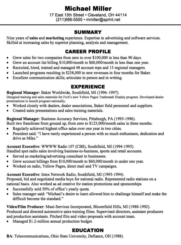 Resume-samples-executive-resumessponsorship-executive - travelturkey