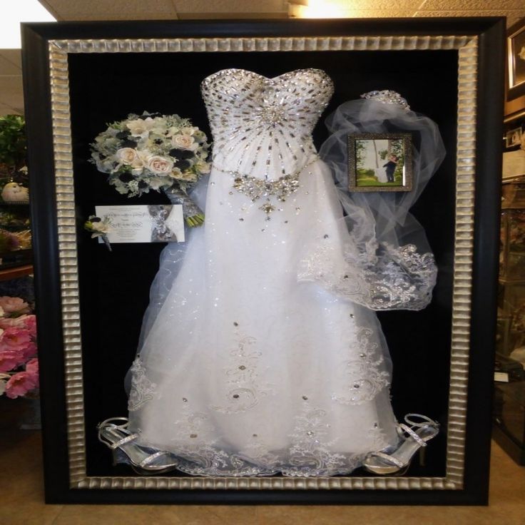 Best 25+ Wedding dress shadow box ideas on Pinterest | Wedding dress in frame DIY wedding dress preservation and Bridal dress box