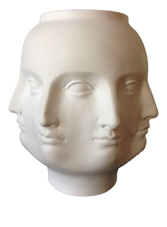 white abstract perpetual face vase piero by caviarmodern jonathan adler design