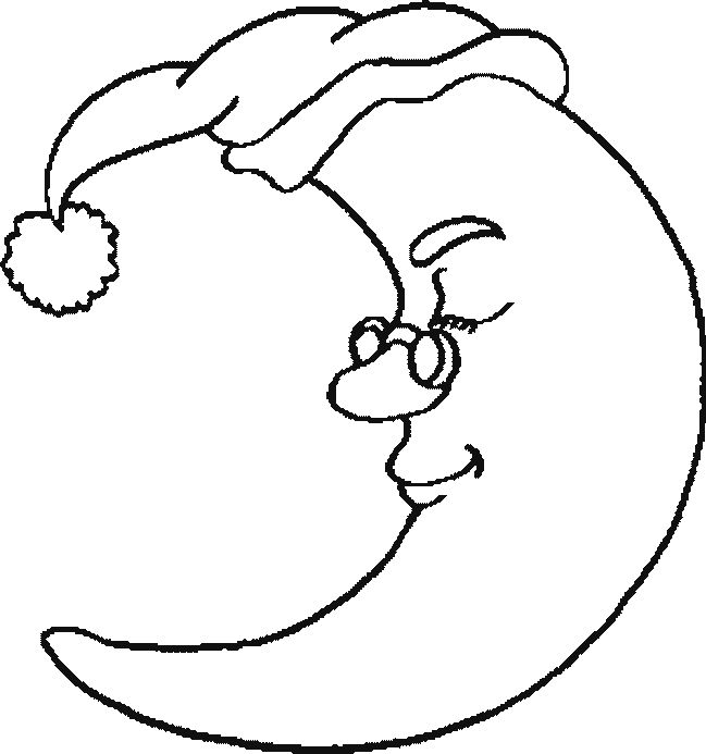 Half Moon Coloring Page half-moon-coloring-page