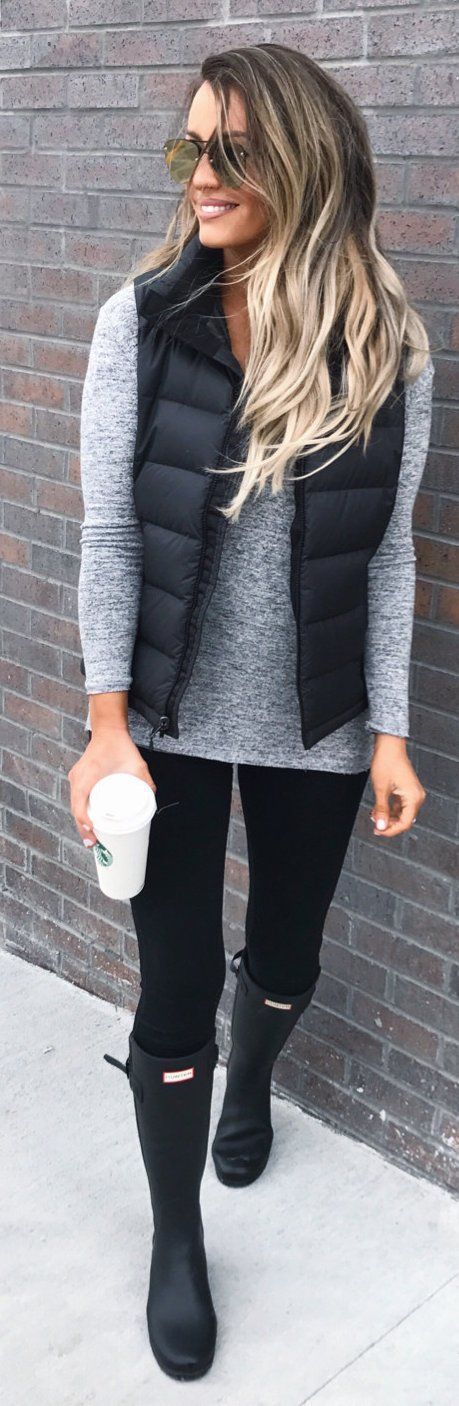 200+ Cute Outfits To Try This Spring. Gris Jeans Skinny TenueVeste