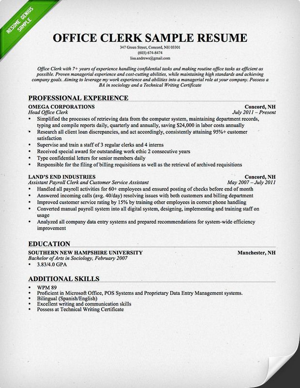 26 best Resume Genius Resume Samples images on Pinterest Sample - skills section resume example 26 best Resume Genius Resume Samples images on Pinterest Sample - skills section resume example