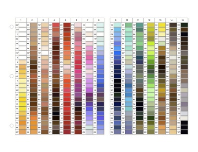 gutermann colour chart color chart color chart firesist color chart