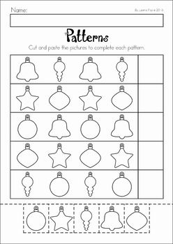 Pre k christmas math worksheets