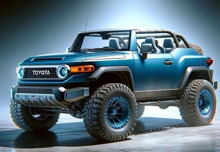 Blue car toyota