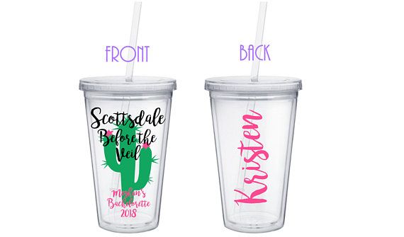 Arizona Bachelorette Scottsdale Bachelorette Party Tumblers Last Fiesta - Scottsdale Before The Veil