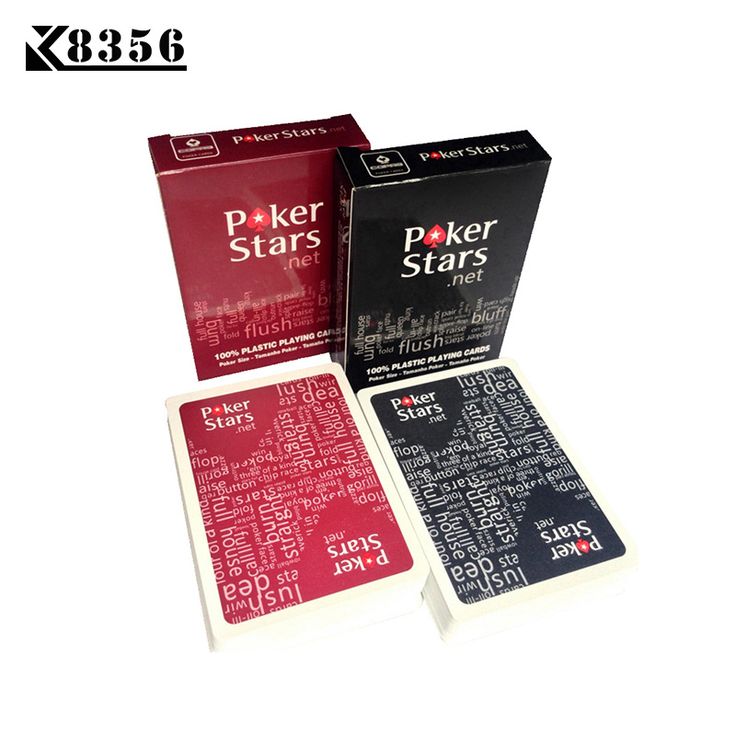 K8356 2 Sets/Lot Baccarat Texas Hold'em Cartes À Jouer En