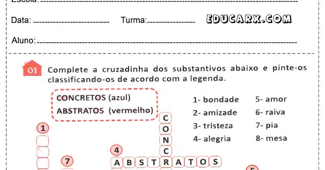 Quais são os substantivos abstratos Quais são os substantivos abstratos