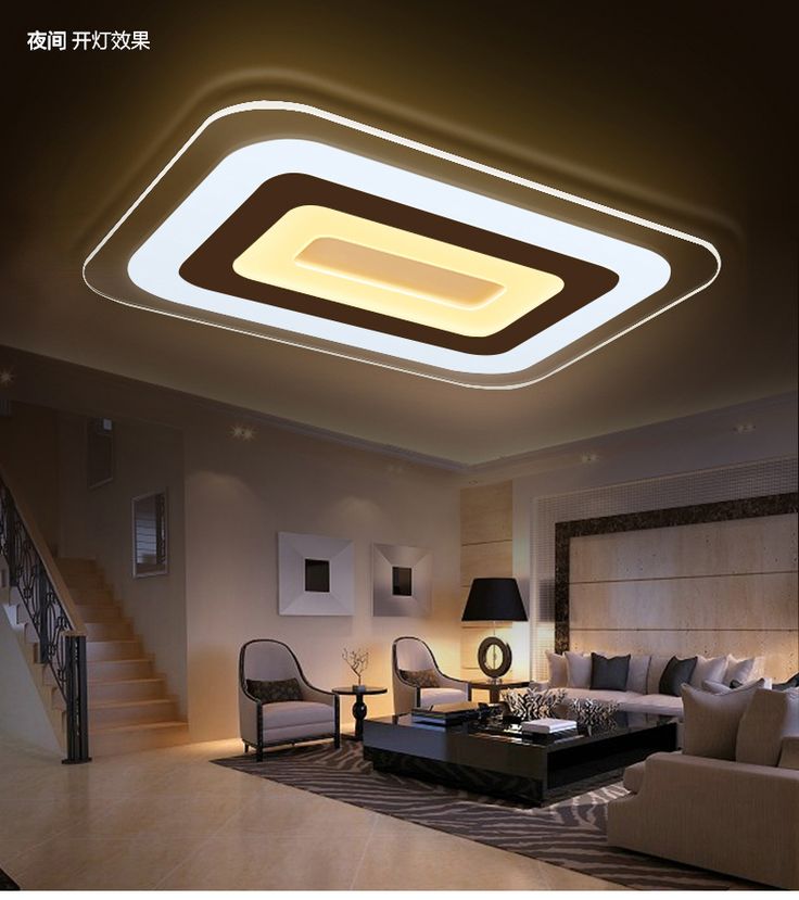 Ultra-thin <b>acrylic modern led</b> ceiling lights for living room bedroom ...