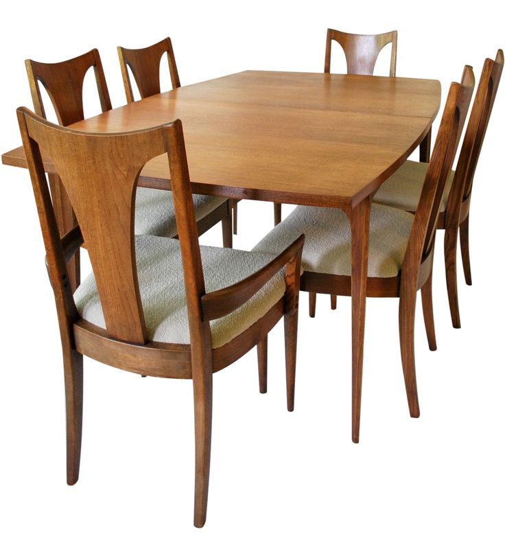 Vintage Broyhill Brasilia Dining Set Mid Century Modern Room Inspiration Fabric Chairs Vintage Broyhill Brasilia Dining Set, Broyhill Brasilia Round Dining Table Set