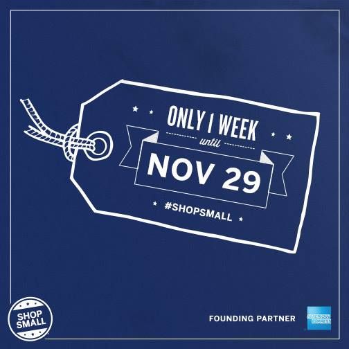 Be prepared to ShopSmall. Holiday coupon codes appearing soon! Small