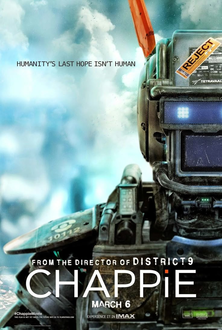 Chappie movie poster Fantastic Movie posters #SciFi movie posters #Horror movie posters #Action