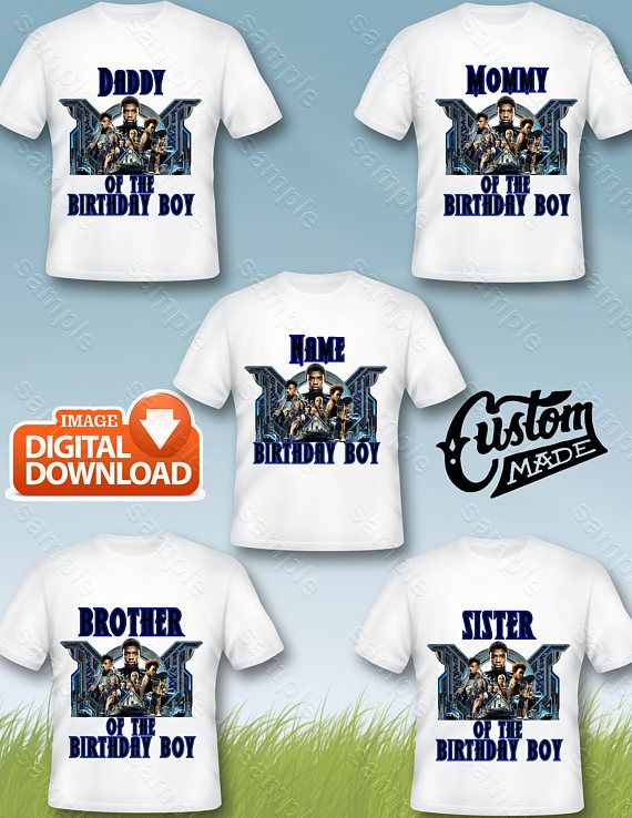 Personalize Black Panther Birthday Shirt