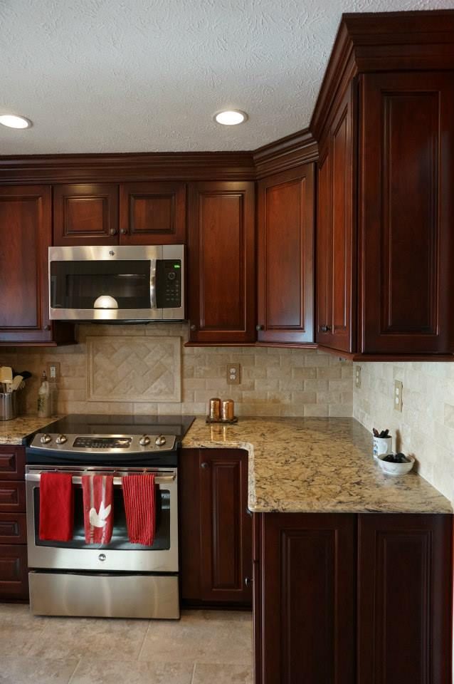 What Color Countertop Goes With Cherry Kitchen Cabinets What Color Countertop Goes With Cherry Kitchen Cabinets