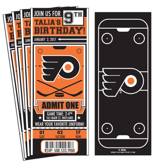 7 best philadelphia flyers themed party images on pinterest seat tickets on the glass for philadelphia flyer