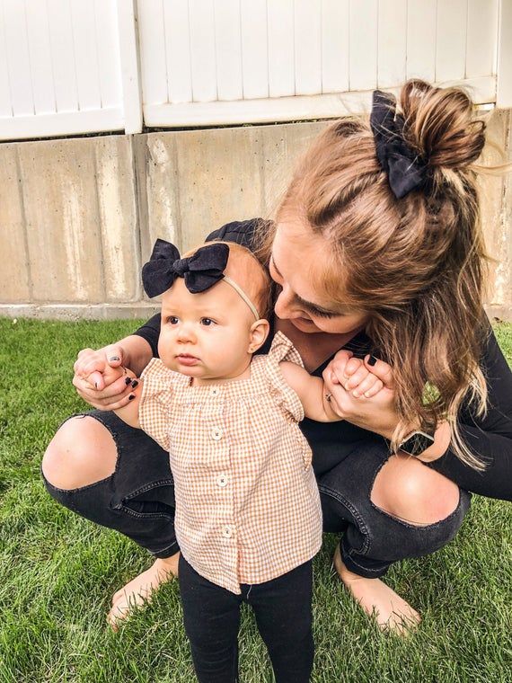 Mama and Me scrunchies and head wrap sets