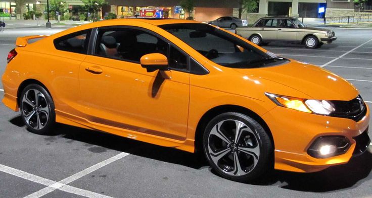 2014 Honda Civic SI Soupe Orange | Honda civic, Honda civic si, Honda