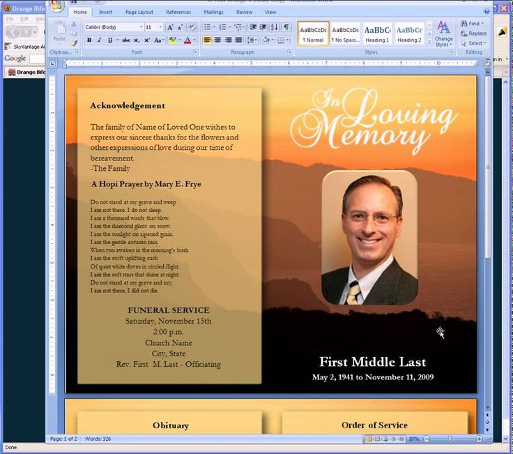 Free Funeral Program Templates Maxresdefault Jpg Memorial Legacy Program Templates Free Obituary Template Photoshop
