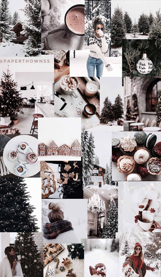 Christmas Collage Wallpaper By Paperthownss Christmas Wallpapers Tumblr Christmas Collage Holiday Wallpaper