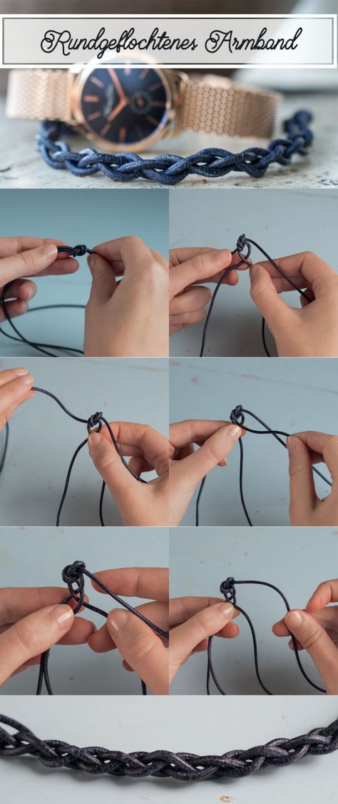 Geflochtene Armbänder selber machen, Flechtarmbänder Anleitung