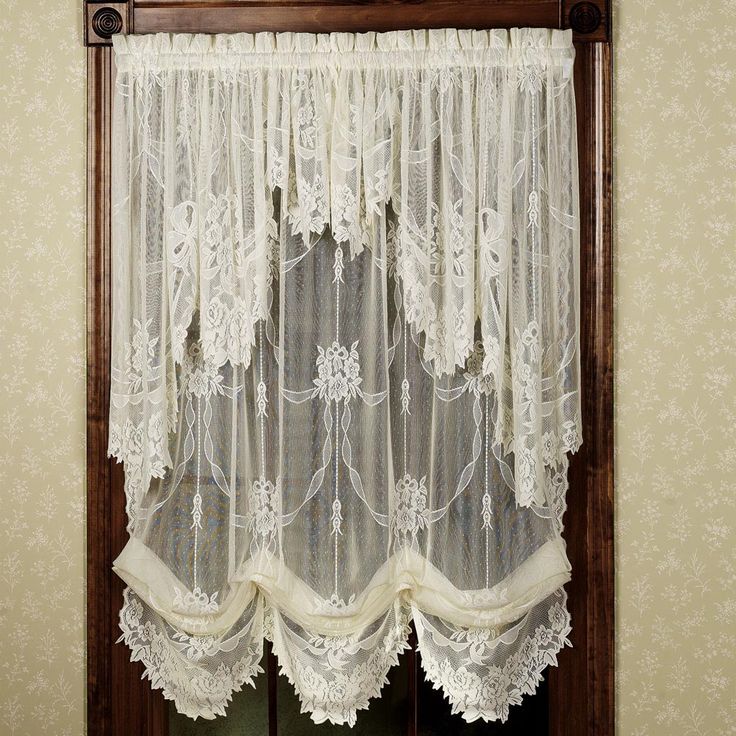 Lace Balloon Shade Curtain Curtains Shades Balloons Lace Balloon Shade Curtain, Victorian Lace Balloon Curtains
