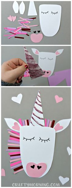 DIY Craft: Make a unicorn valentine's day craft with your kids! Cute heart shaped animal art project to make! DIY Craft: Make a unicorn valentine's day craft with your kids! Cute heart shaped animal art project to make!