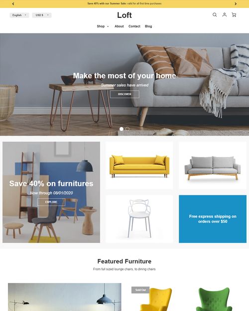 Shopify Theme Store includes over 100 free and premium professionally