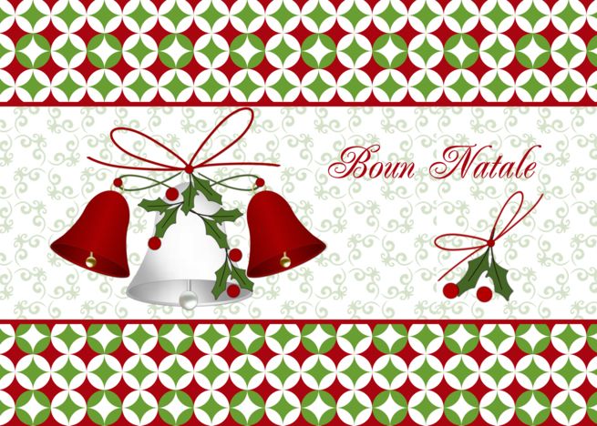 Boun Natale Italian Christmas - bells and holly card #Ad , #SPONSORED, #Italian, #Natale, #Boun ...