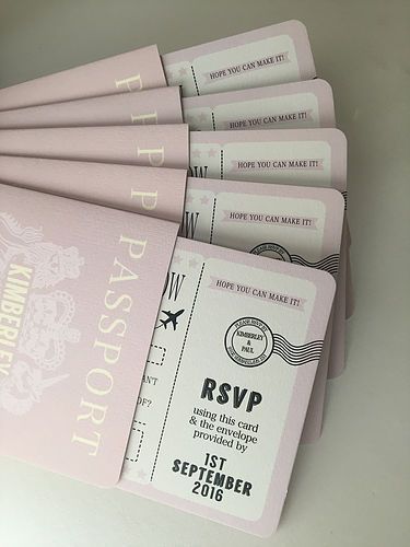 Passport Wedding Invitations Perfect For A Destination Wedding