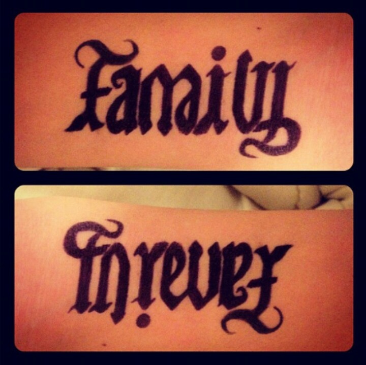 family forever tattoo hope i can get this soon my style
