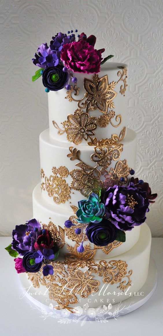 morracan theme wedding cake