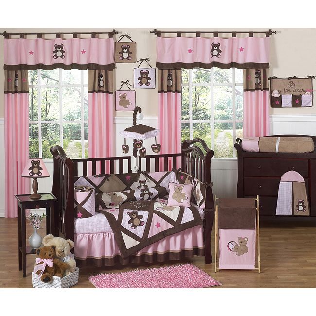 pink baby furniture. teddy bear crib bedding set from sweet jojo designs at ababy we offer for your baby great prices pink furniture